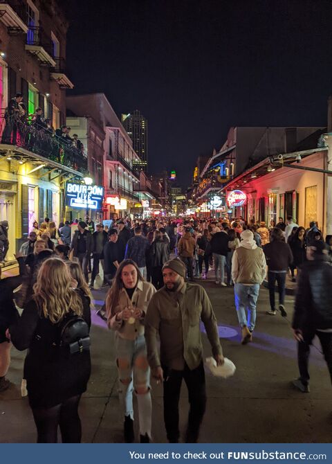 Bourbon Street in New Orleans this past weekend