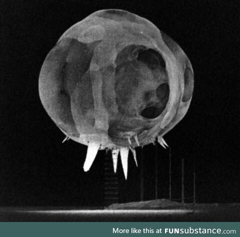 This is an image of a nuclear explosion in action taken using a Rapatronic camera