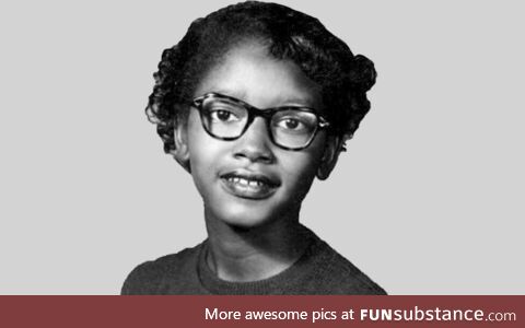 A picture of Claudette Colvin, activist who preceded Rosa Parks in refusing to give up