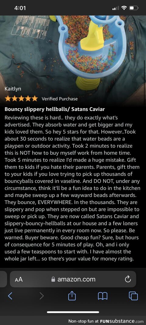 Absolutely hilarious orbeez review