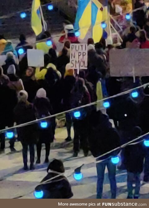 Protest in Stockholm, Sweden (oc)