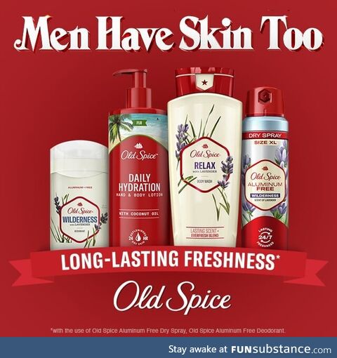 People try to steal your Old Spice Wilderness Dry Spray with 24/7 lasting freshness and
