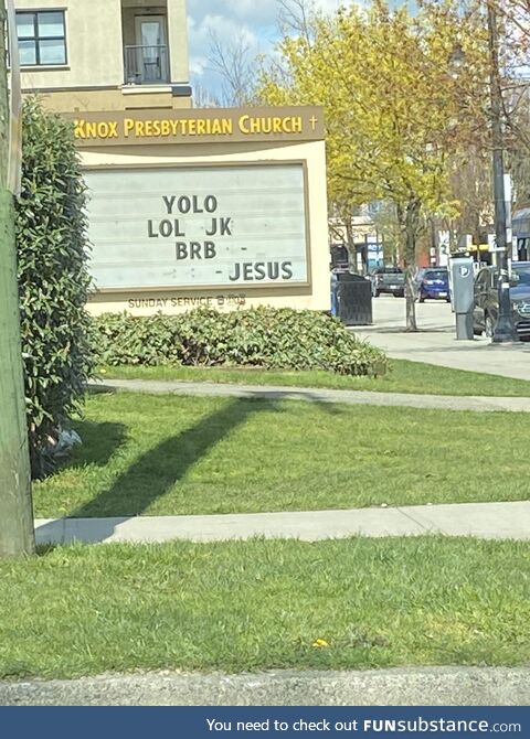This church sign. (OC)