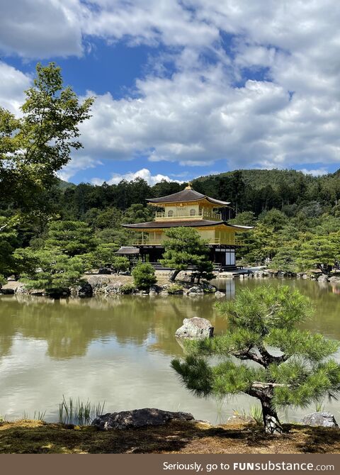 Japanese temple made of gold