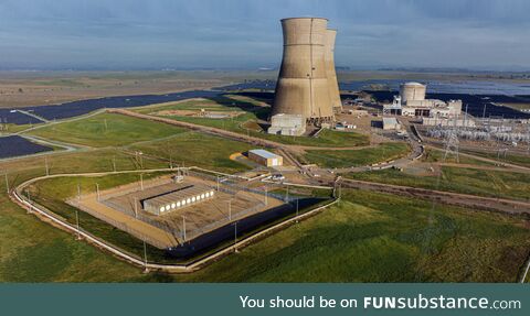 This fenced-in area is the physical footprint of 50 years worth of fuel for a nuclear