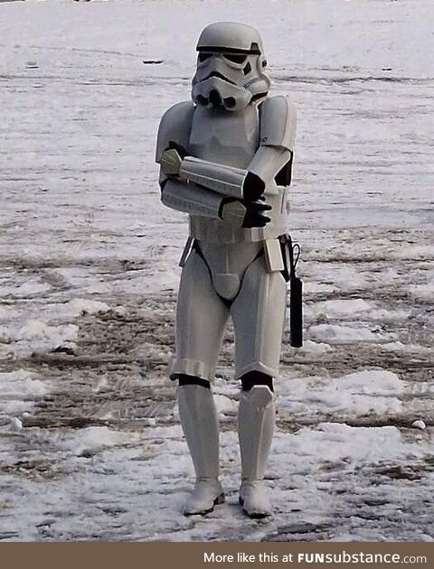 If you're cold, they're cold, bring your stormtroopers inside