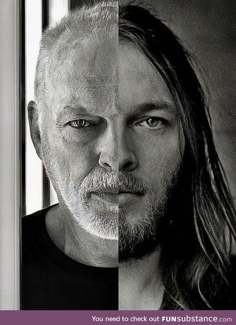 David Gilmour now and then