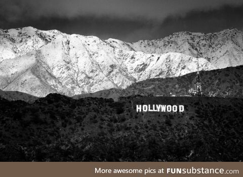 Snow over Hollywood
