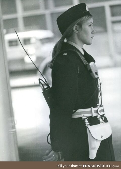 Swedish policewoman in 1970s