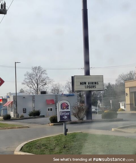 Small town Taco bell now hiring what?