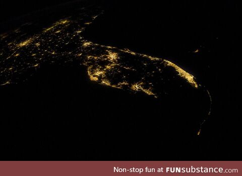 Florida at night from space