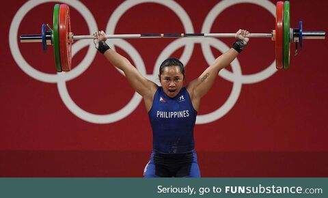 Hidilyn Diaz gives the Philippines its first-ever Olympic gold after 97 years ????