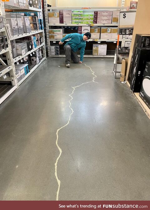 Saw this crack at Home Depot and couldn't resist a superhero stance