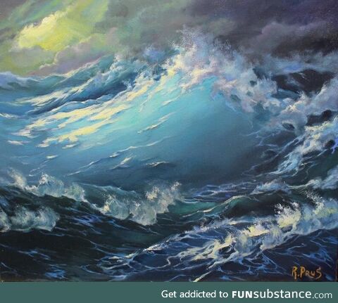 Storm. My oil painting. Oil on canvas. 2022