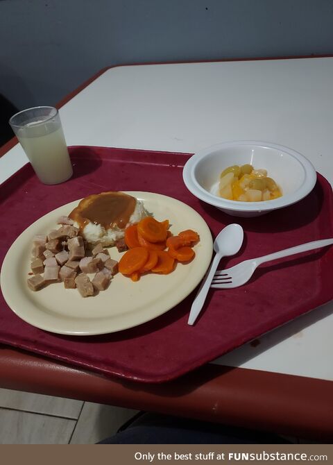 Dinner at the care facility I am at