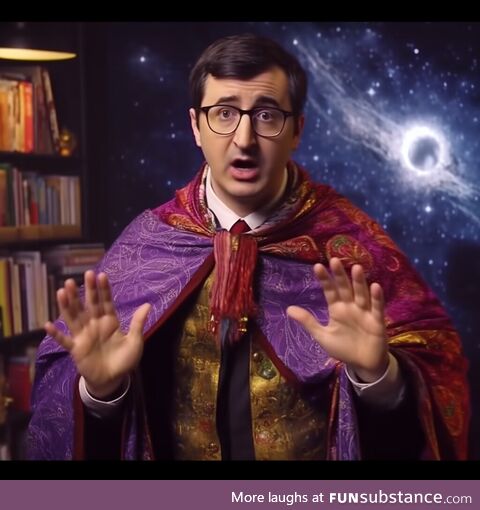 Leaked photo from the set of Last Wizard Tonight with John Oliver
