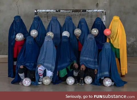 Afghan women’s football team in Kabul