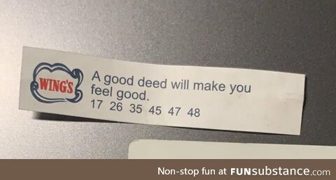 Fortune cookies are very wise nowadays