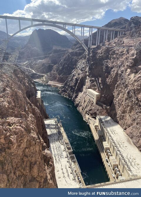 From the top of Hoover Dam