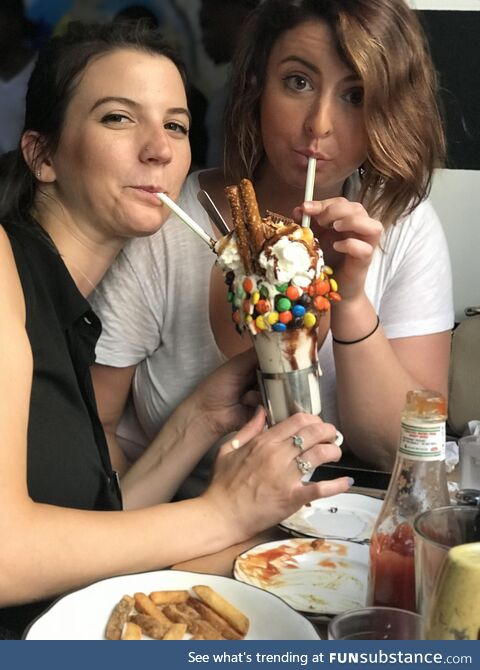 New York’s most delectable sundae. (Two girls, one…nevermind)