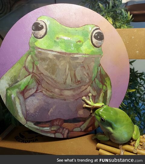 Froggo and Her Portrait