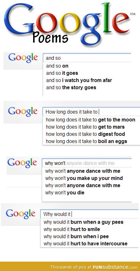Google poems
