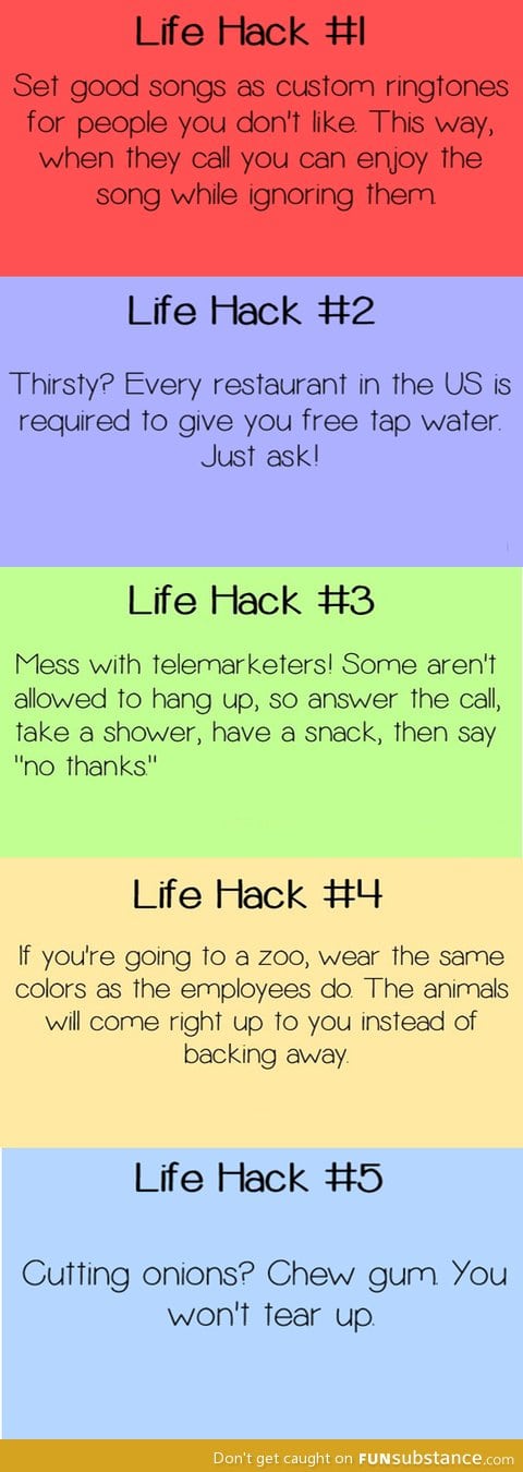 5 life hacks