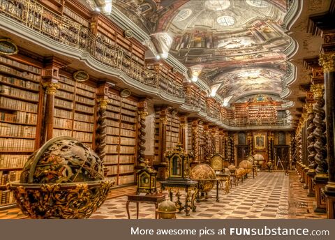 Library located in the heart of Prague, Czech Republic