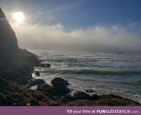 Had the day off so I drove out to the Oregon coast. It was quite pretty out