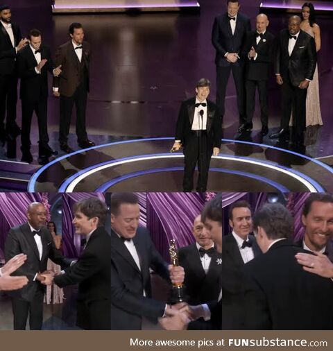Cillian Murphy presented the Oscar for Best Actor by former Best Actor Winners