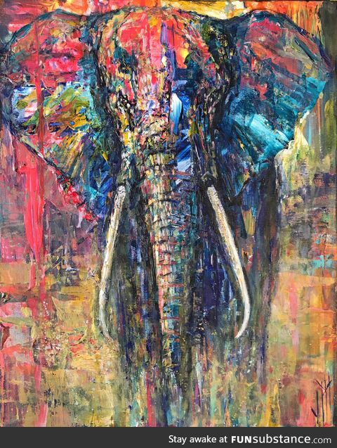 An elephant I painted