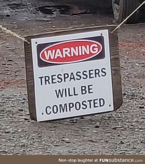 This sign at local garden center