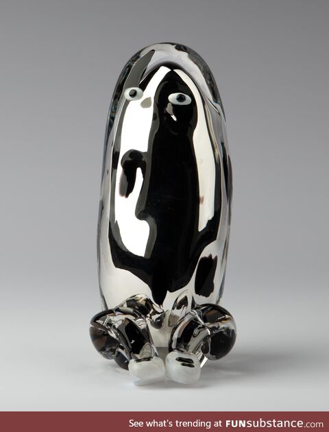 Here is a blown glass sculpture with silvered inside I made during spring