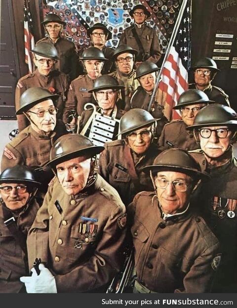 American World War I veterans at a reunion, 1978