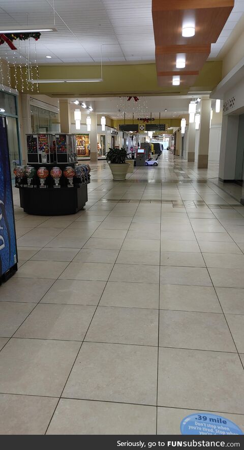 The death of the American mall. This was Friday night. In the 90s this would've been