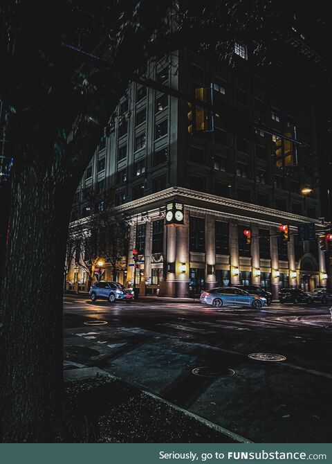 An evening walk in Downtown