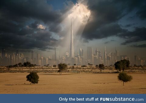 Dubai in a whole new light. Amazing