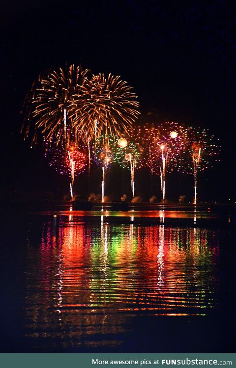 Fireworks on the lake OC