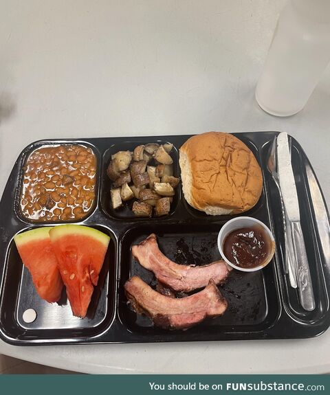 Dinner at a homeless shelter (Sioux City, IA)
