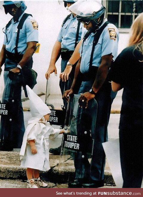KKK Child in 1992 Rally