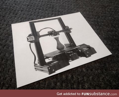 This may be hard to believe... But I successfully used a 2D printer to print a 3D printer