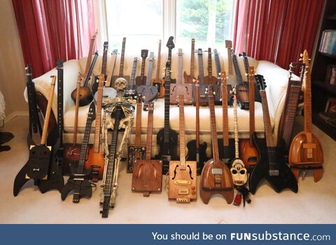 My ever growing pile of homemade instruments