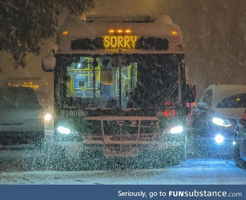 Snowy Bus is Peak Canada?