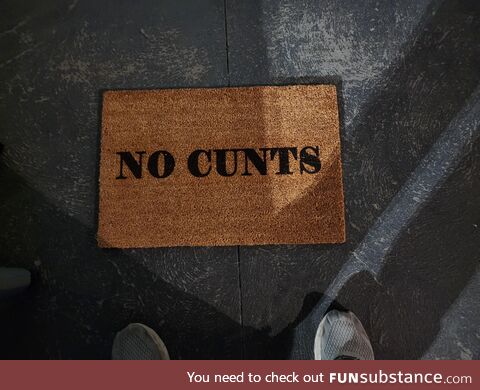 My new welcome mat