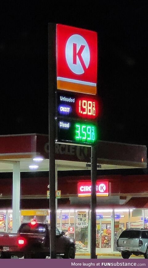 Pics of gas prices... Here's southern Louisiana