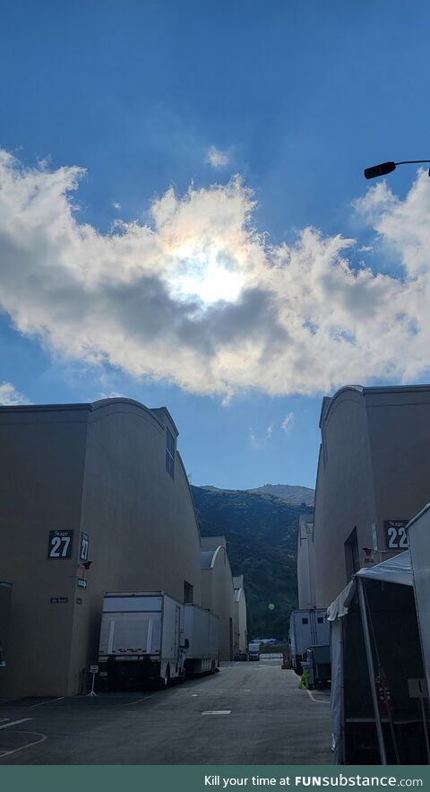 I really liked this cloud formation at work