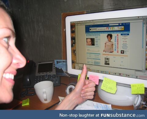 Historical Selfie from 2004: Me logging into Myspace at work