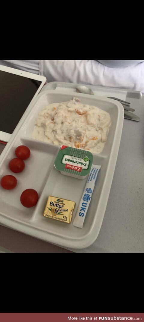 While we’re posting German hospital food…