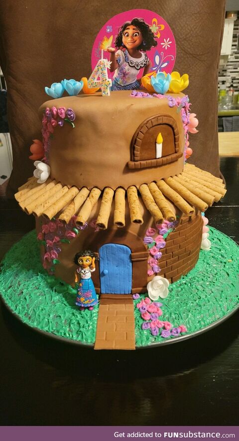 [OC] My sister stayed up making a b-day cake again, this time for her youngest daughter