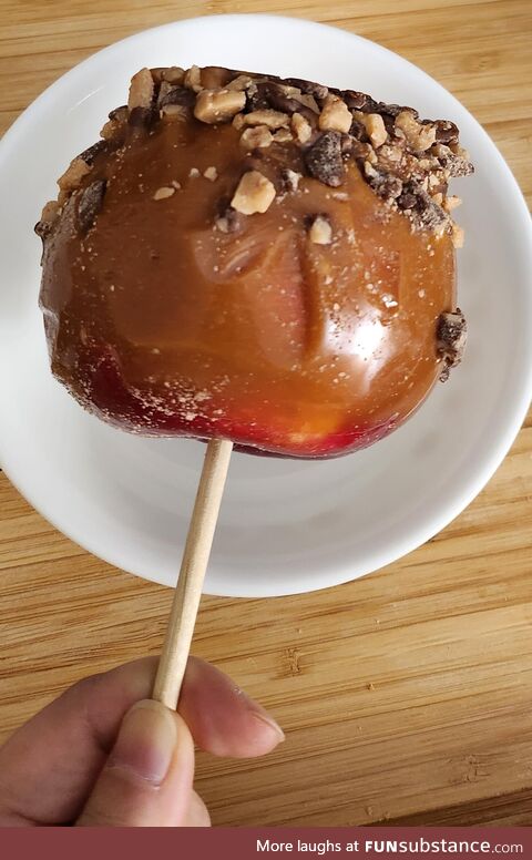 First time making carmel apple